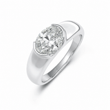 Bague Souverain de Cristal - Diamant Moissanite💎