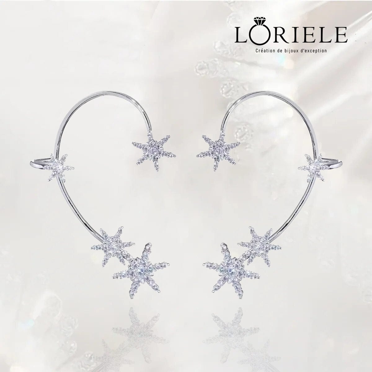 Clips d’oreilles Poussière Boréals ❄️ - Zircone Cubique 💎 x2