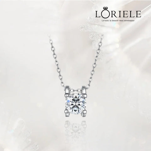 Pendentif Moissanite Diamant 💎 - Argent Sterling s925 Loriele™