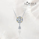 Collier Reflet Stellaire en Argent Sterling 925 - Diamant Moissanite 1 Carat 💎