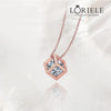 Collier Tesseract Or Rose 18ct - Diamant Moissanite 1 Carats💎Loriele™