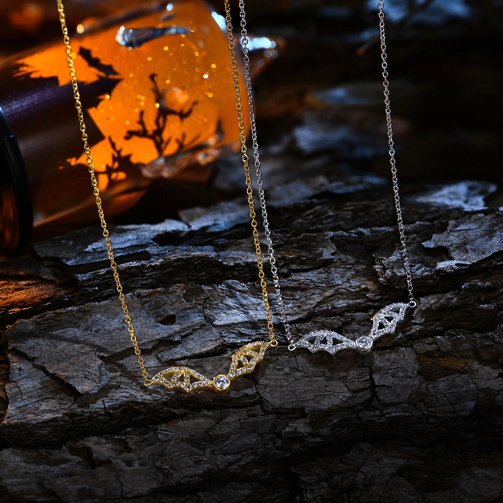 Collier Wyvern DorĂ©e - Diamant Moissanite đ