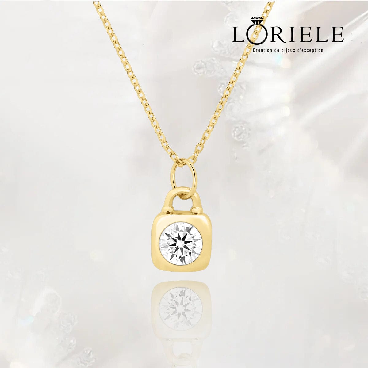 Collier Cadenas Aegis Hestia – Diamant Moissanite💎