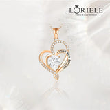 Collier double cœur Je t'aime pour toujours