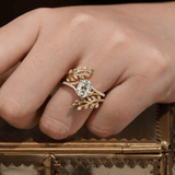 Bague Nymphes Lillian - Diamant Moissanite 💎🌿