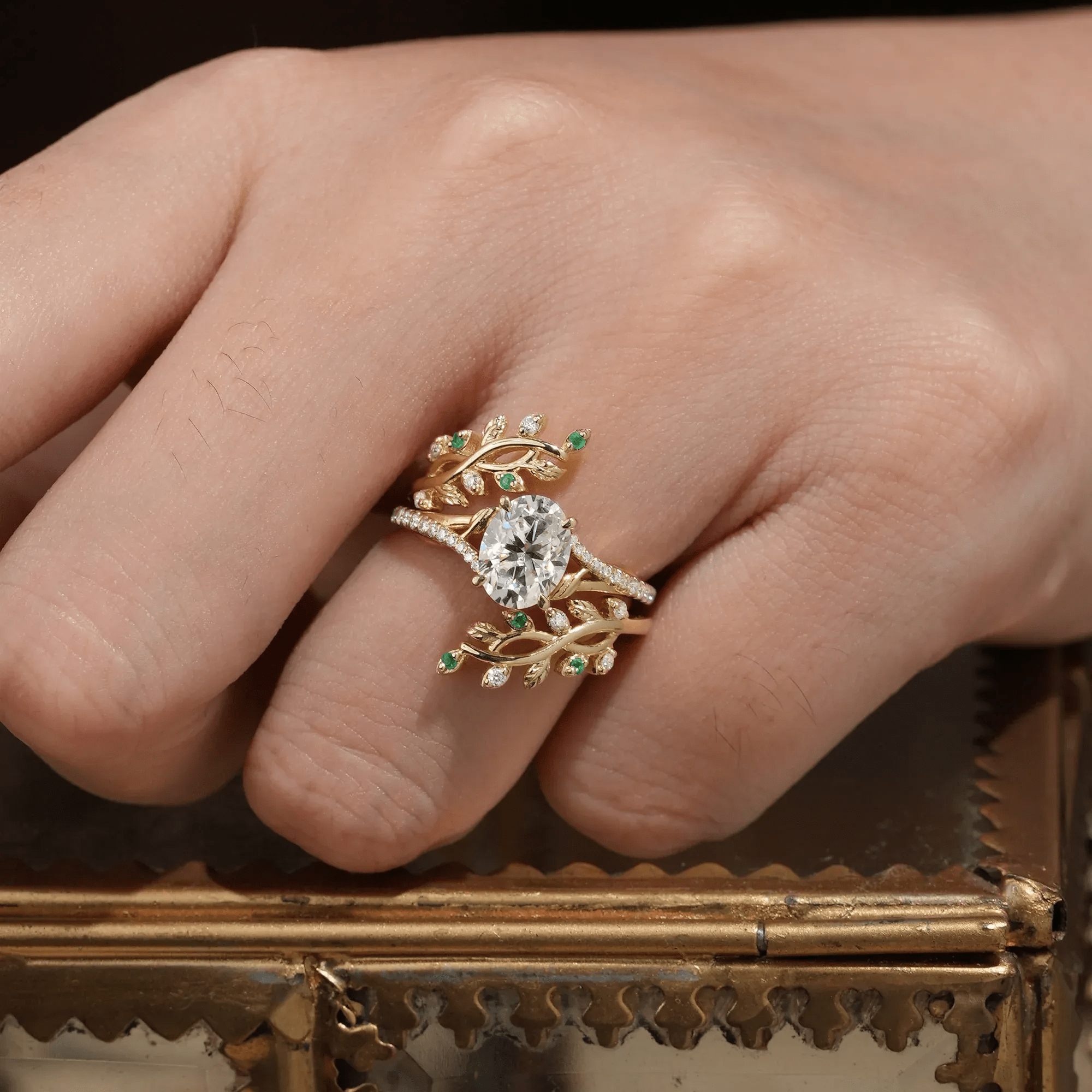 Bague Nymphes Lillian - Diamant Moissanite 💎🌿