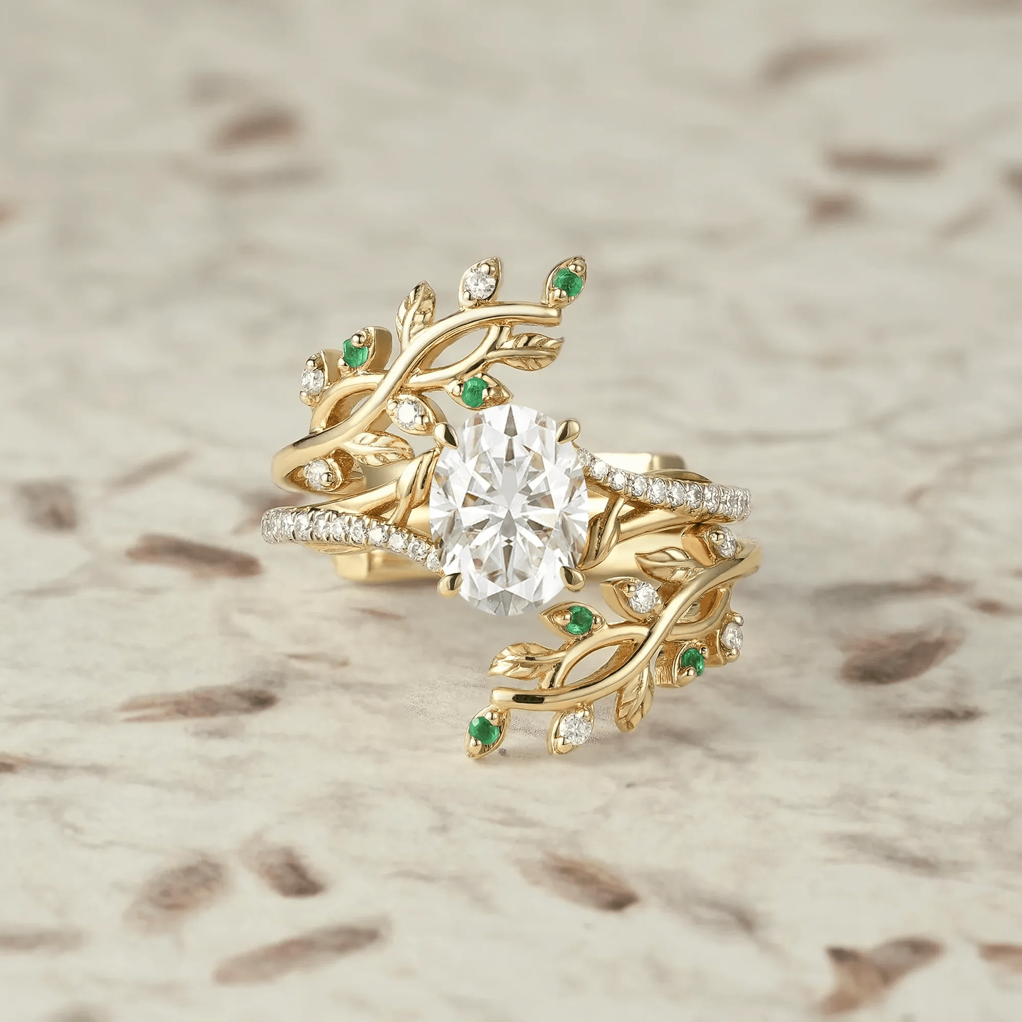 Bague Nymphes Lillian - Diamant Moissanite 💎🌿