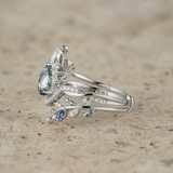 Bague Nymphes Esme foreste - Moissanite Jaspe 💎🌿