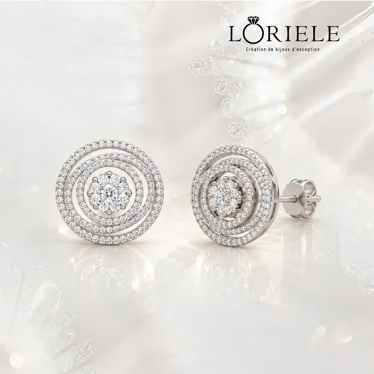 Boucles d'oreilles Galaxia - Diamant Moissanite 💎