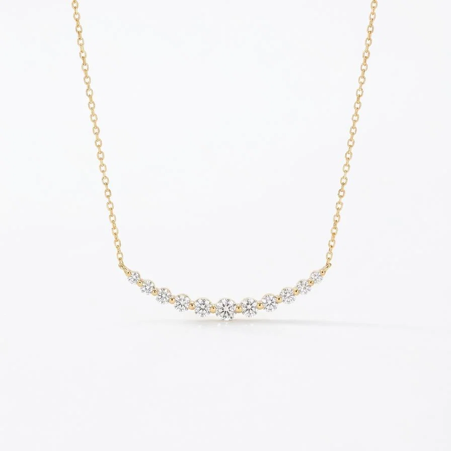 Collier Arc Fine Leïla - Diamant Moissanite💎