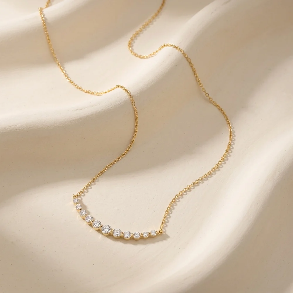 Collier Arc Fine Leïla - Diamant Moissanite💎