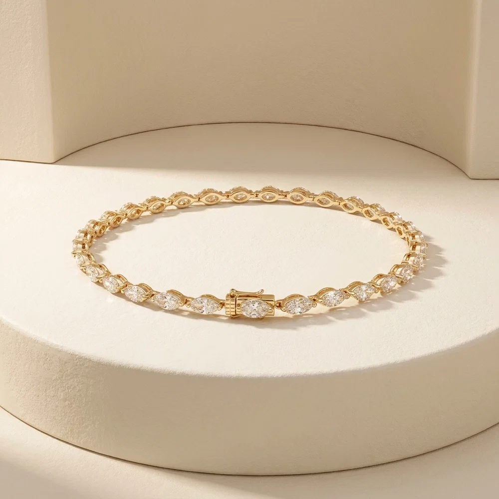 Bracelet Elysia marquise - Diamant Moissanite 💎