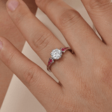 Bague Impératrice Pourpre - Diamant Moissanite💎
