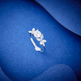 Bague Papillon de Cristal En Argent Sterling 925 - Diamant Moissanite 1 Carat 💎