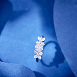 Bague Papillon de Cristal En Argent Sterling 925 - Diamant Moissanite 1 Carat 💎