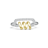 Bague Pin Twistid 💫 - Diamant Moissanite💎