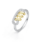 Bague Pin Twistid 💫 - Diamant Moissanite💎