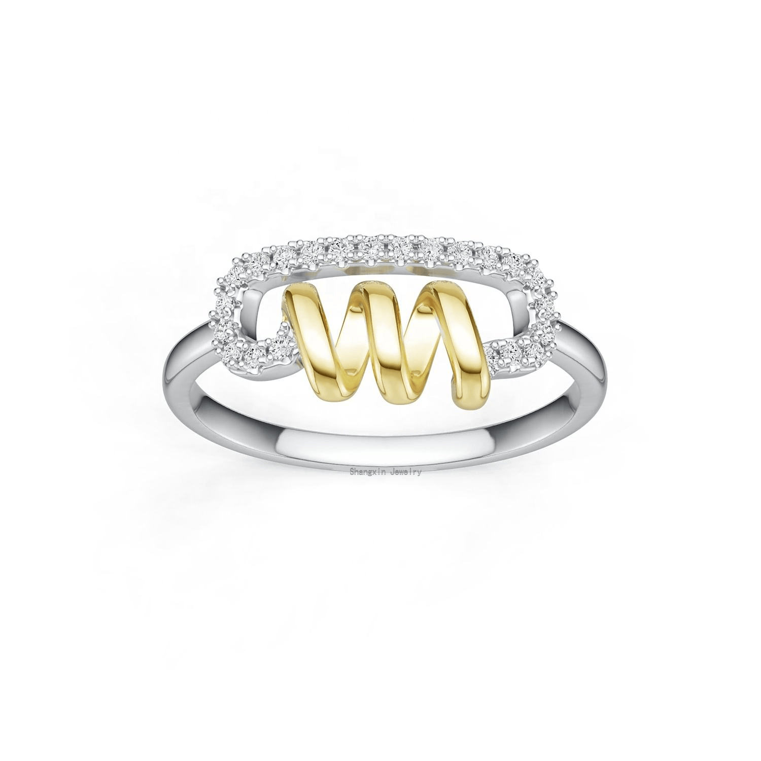Bague Pin Twistid 💫 - Diamant Moissanite💎