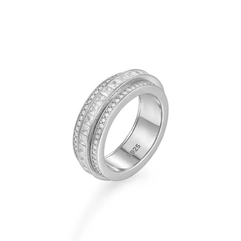 Bague Rivière Impérial - Diamant Moissanite💎