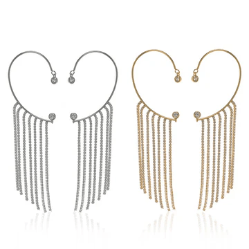 Clips d’oreilles a pompon ✨ - Zircone Cubique 💎 x2