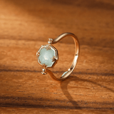 Bague Larmes d’Ambroisie Plaqué Or 18 Carats - Amazonite naturelle🧫