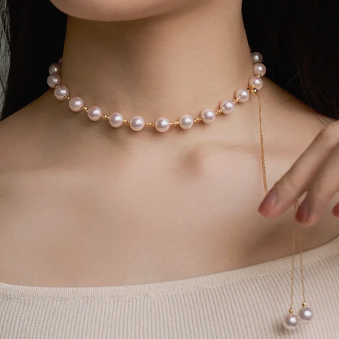 Collier Douce Perle Éthérée 🫧 - Or 14K Loriele™