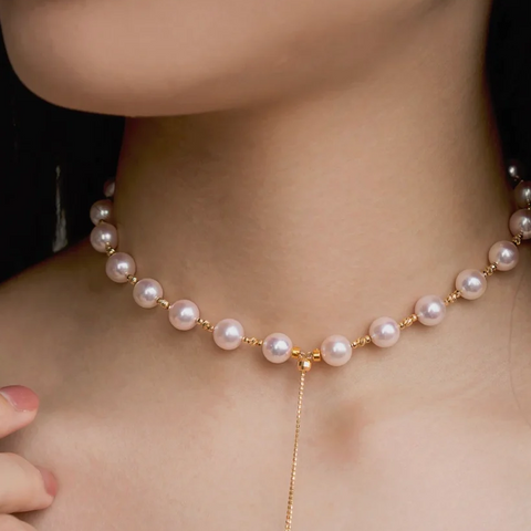 Collier Douce Perle Éthérée 🫧 - Or 14K Loriele™
