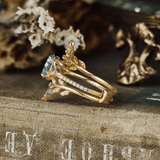 Bague Nymphes Aphrodite - Moissanite Jaspe 💎🌿