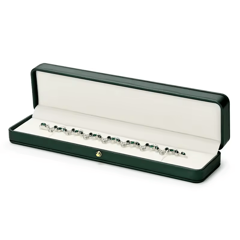 Écrin à Bijoux de Mariage en cuir Pur Vert - LORIELE™