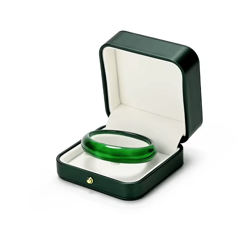 Écrin à Bijoux de Mariage en cuir Pur Vert - LORIELE™