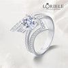 LORIELE - Bague Couronne Céleste en Argent Sterling 925 - Diamant Moissanite 1 Carat 💎