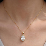 Collier Ovale Apolline - Diamant Moissanite💎
