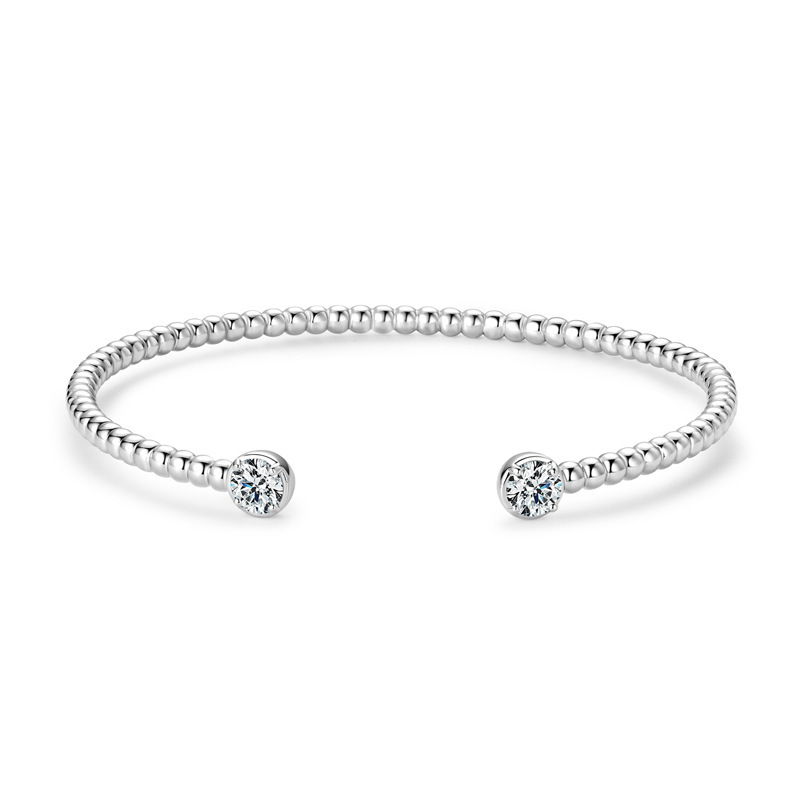 Bracelet Symphonie Perlée en Argent sterling 925 - Diamant Moissanite 1 Carat 💎
