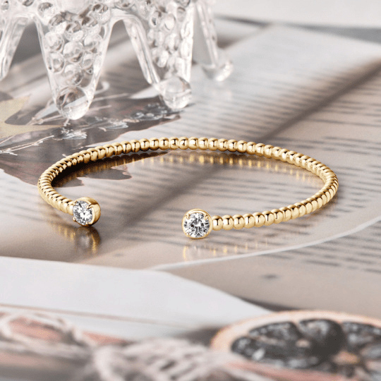 Bracelet Symphonie Perlée en Argent sterling 925 - Diamant Moissanite 1 Carat 💎