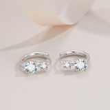 Boucles d'oreilles Gemme Jumelle - Diamant Moissanite 1 Carat 💎