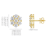 Boucles d'oreilles Pétale éclat de Dana - Diamant Moissanite 💎