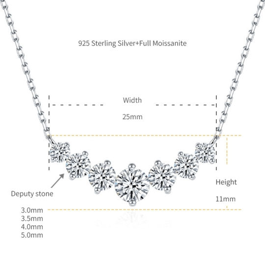 Collier Arc éclat D'Artémis - Diamant Moissanite💎
