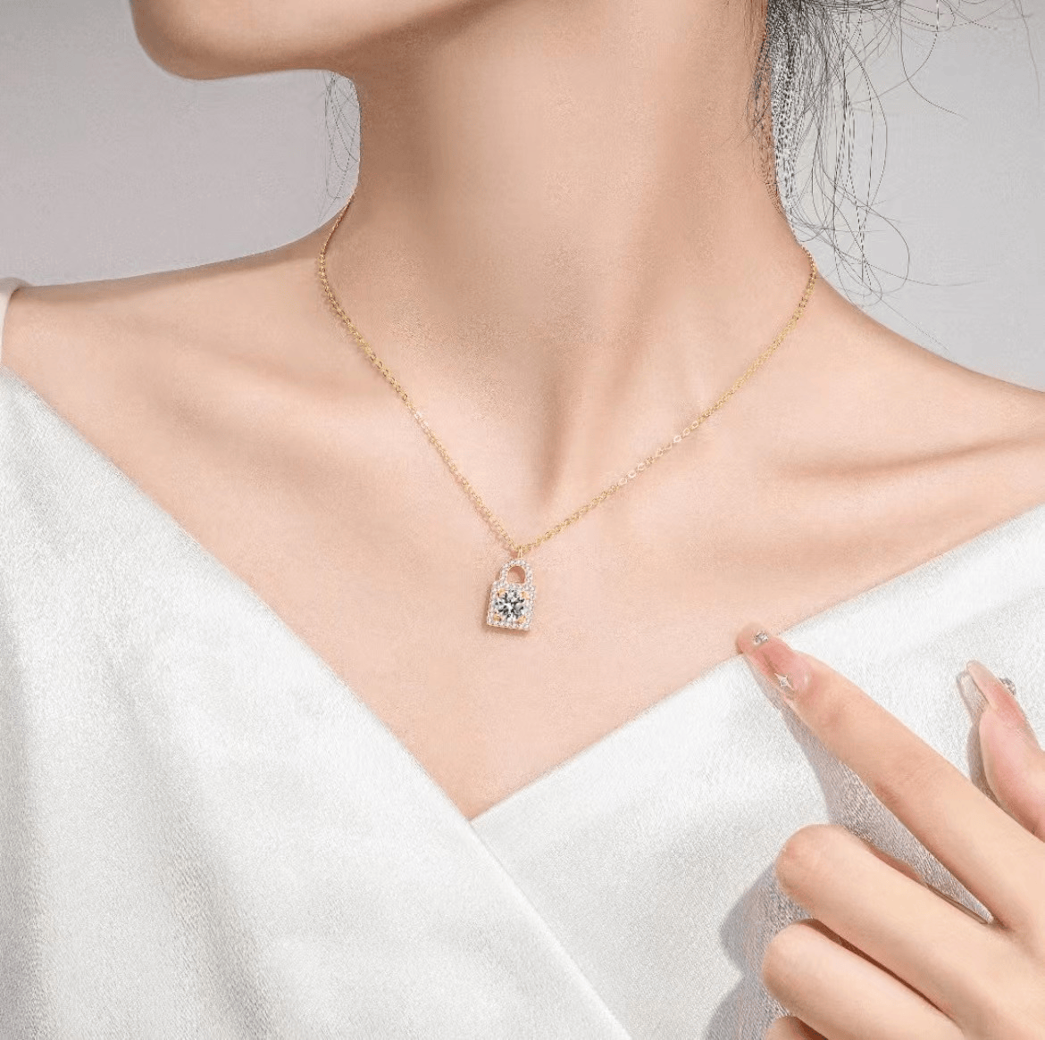 Collier Cadenas Éclat Scellé – Diamant Moissanite💎