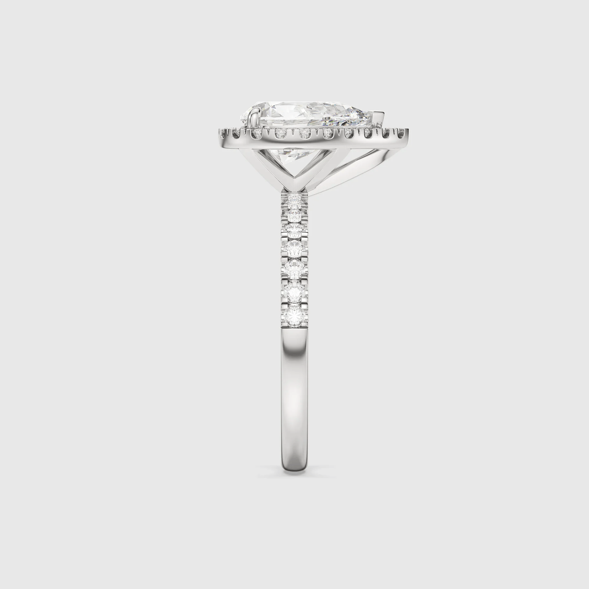 Bague Goutte de Lune - Diamant Moissanite💎
