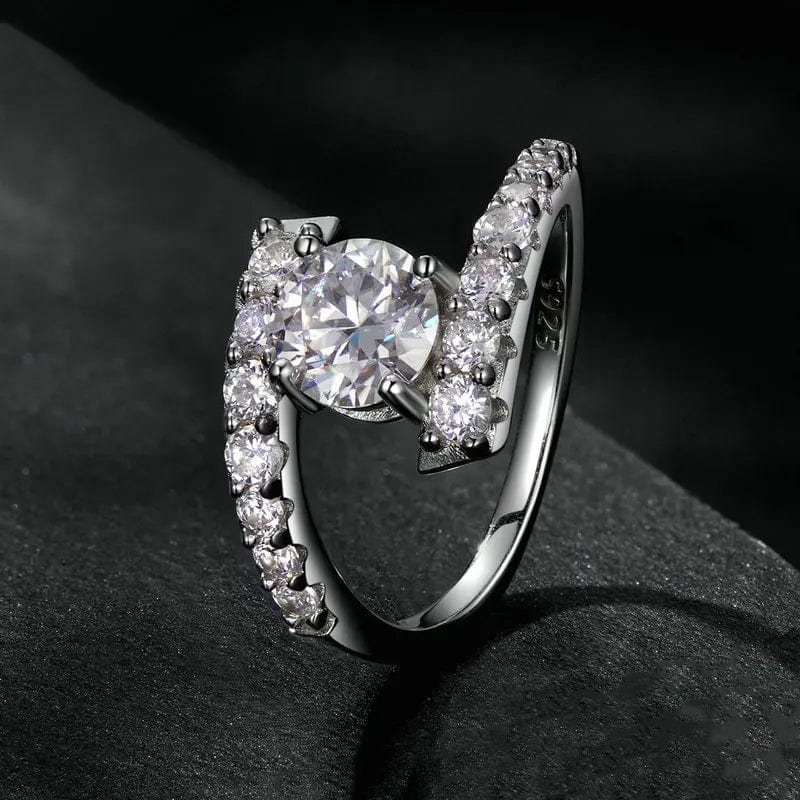 LORIELE - Bague Griffe d'Éclat en Argent Sterling 925 - Diamant Moissanite 1 Carat 💎
