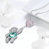 Pendentif Ourson Petit Bonheur 🧸 – Diamant Moissanite💎