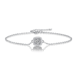 Bracelet Charme Central en Argent sterling 925 - Diamant Moissanite 1 Carat 💎