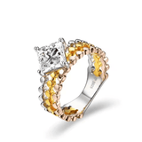 Bague Gloria Impériale en Acier inoxydable - Diamant Moissanite 1 Carat 💎