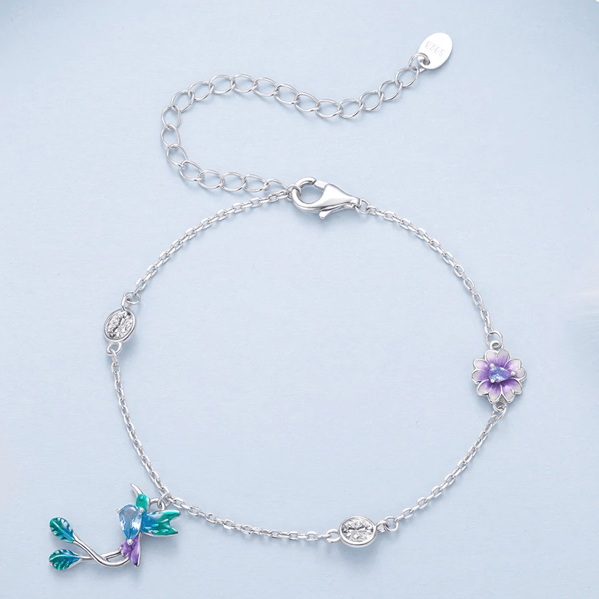 Parure Fleur du Colibri 💐 - Diamant Moissanite 💎