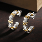 B.O Cross d'éternité En Argent Sterling 925 - Diamant Moissanite 1 Carat 💎