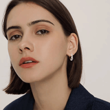 Boucles d’oreilles Carol cascade, fermoirs à levier - Diamant Moissanite💎