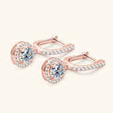 Boucles d'oreilles Or Rosée d’Aurore 18ct - Diamant Moissanite 1 Carat 💎