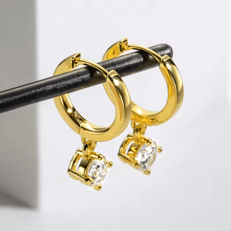 Boucles d'oreilles Larmes dâAurore - Diamant Moissanite 1 Carat đ