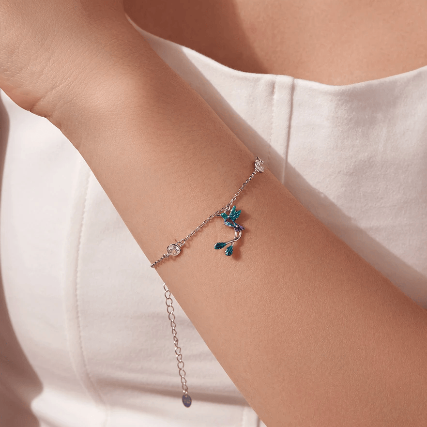 Parure Fleur du Colibri 💐 - Diamant Moissanite 💎