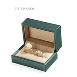 Écrin vintage en cuir satiné Vert - LORIELE™